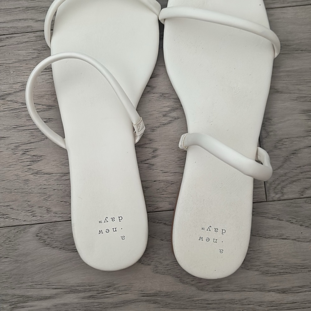 A New Day White Minimalist Sandals